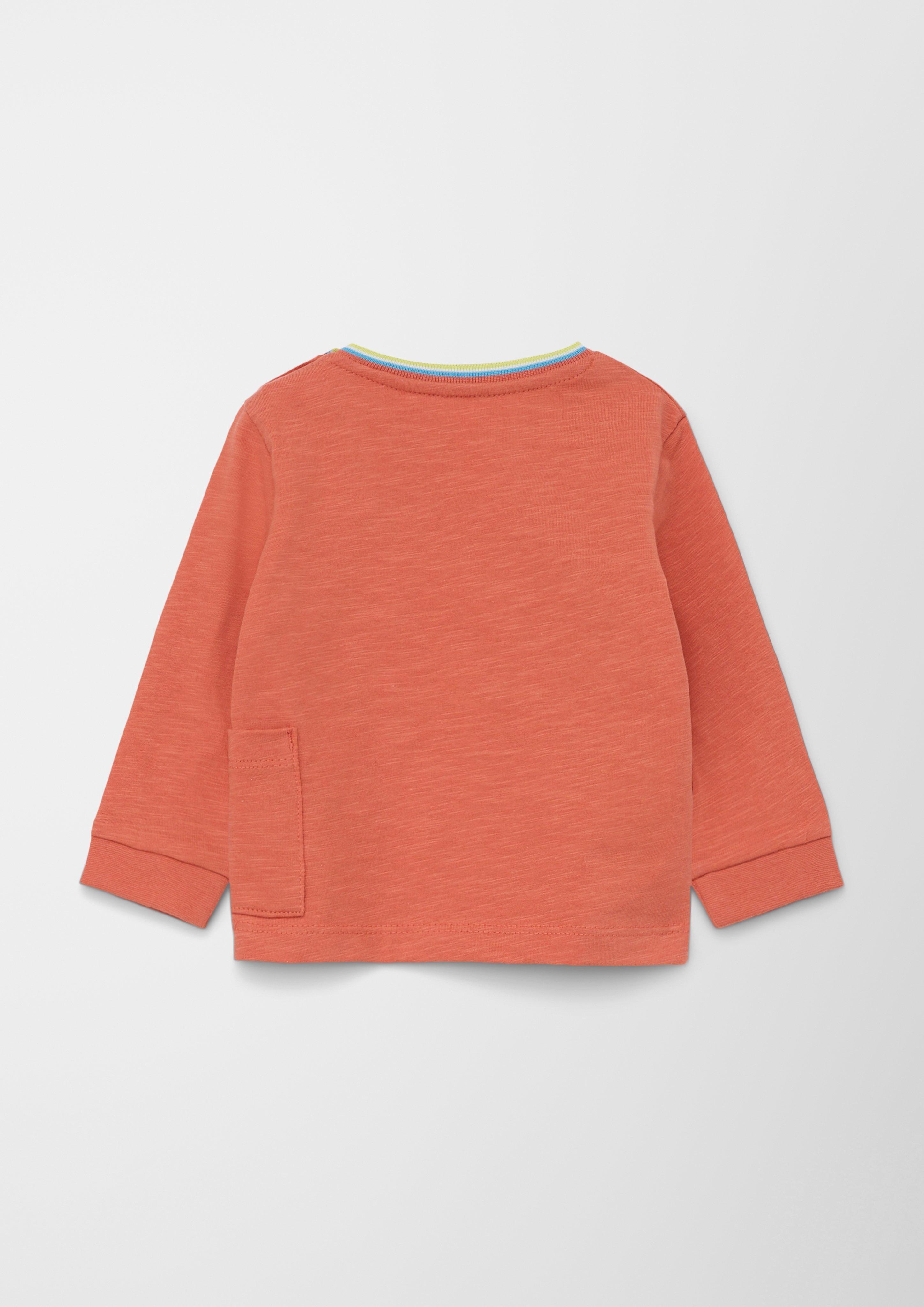 Longsleeve mit aufgesetzter Tasche  2128446-2371