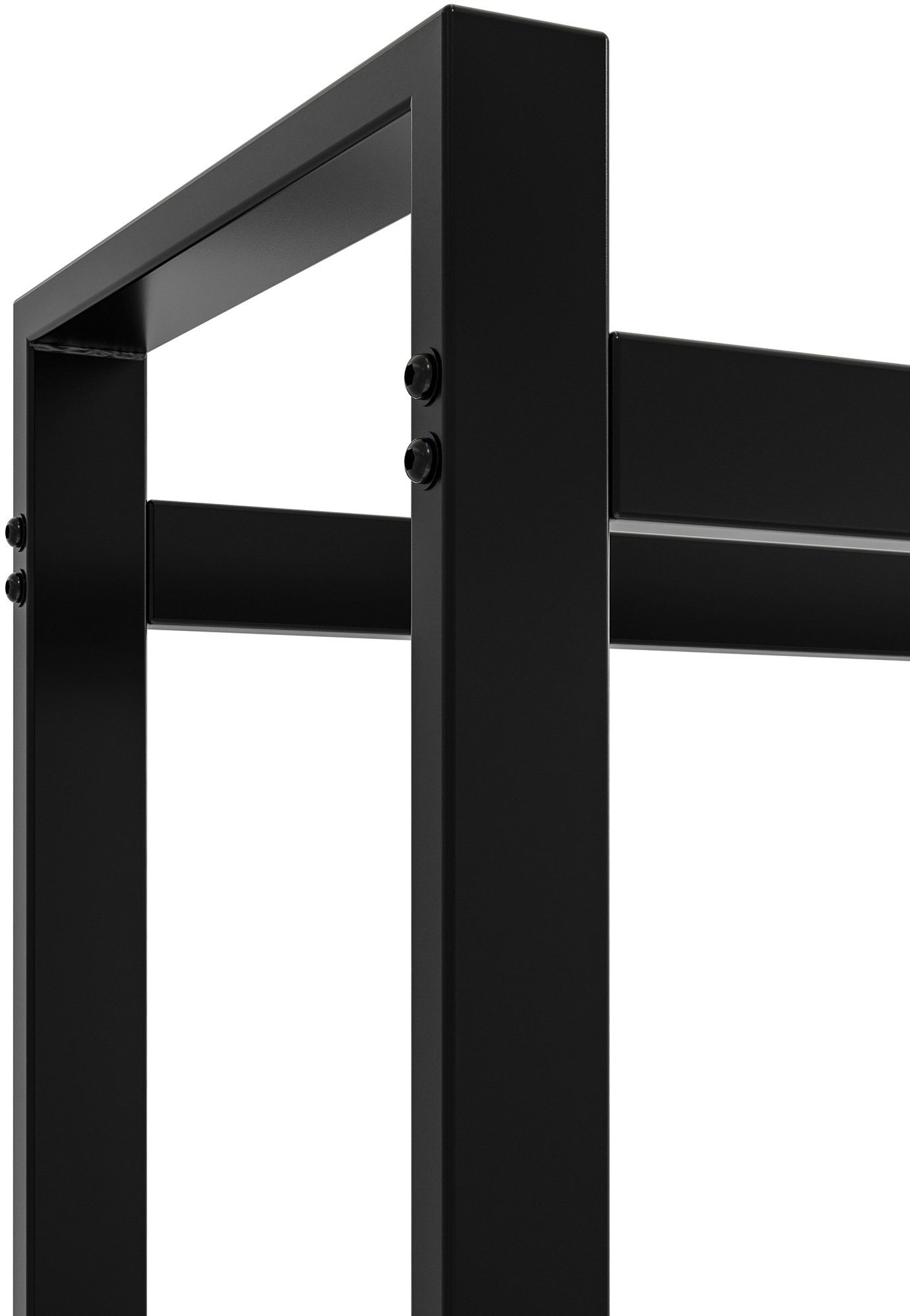 CLP Kaminholzregal Morson, BxTxH:50x25x150 cm, Holzständer aus pulverbeschichtetem Stahl
