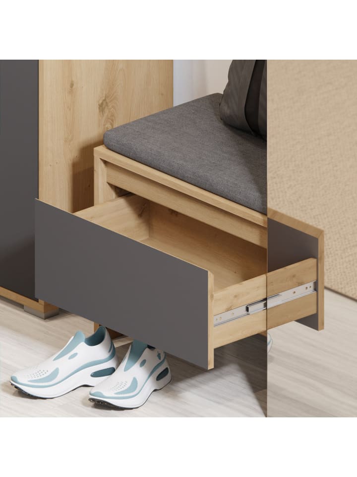 ebuy24 Garderobenaufstellung Torino Eiche Dekor 90 x 39 cm günstig kaufen onesize