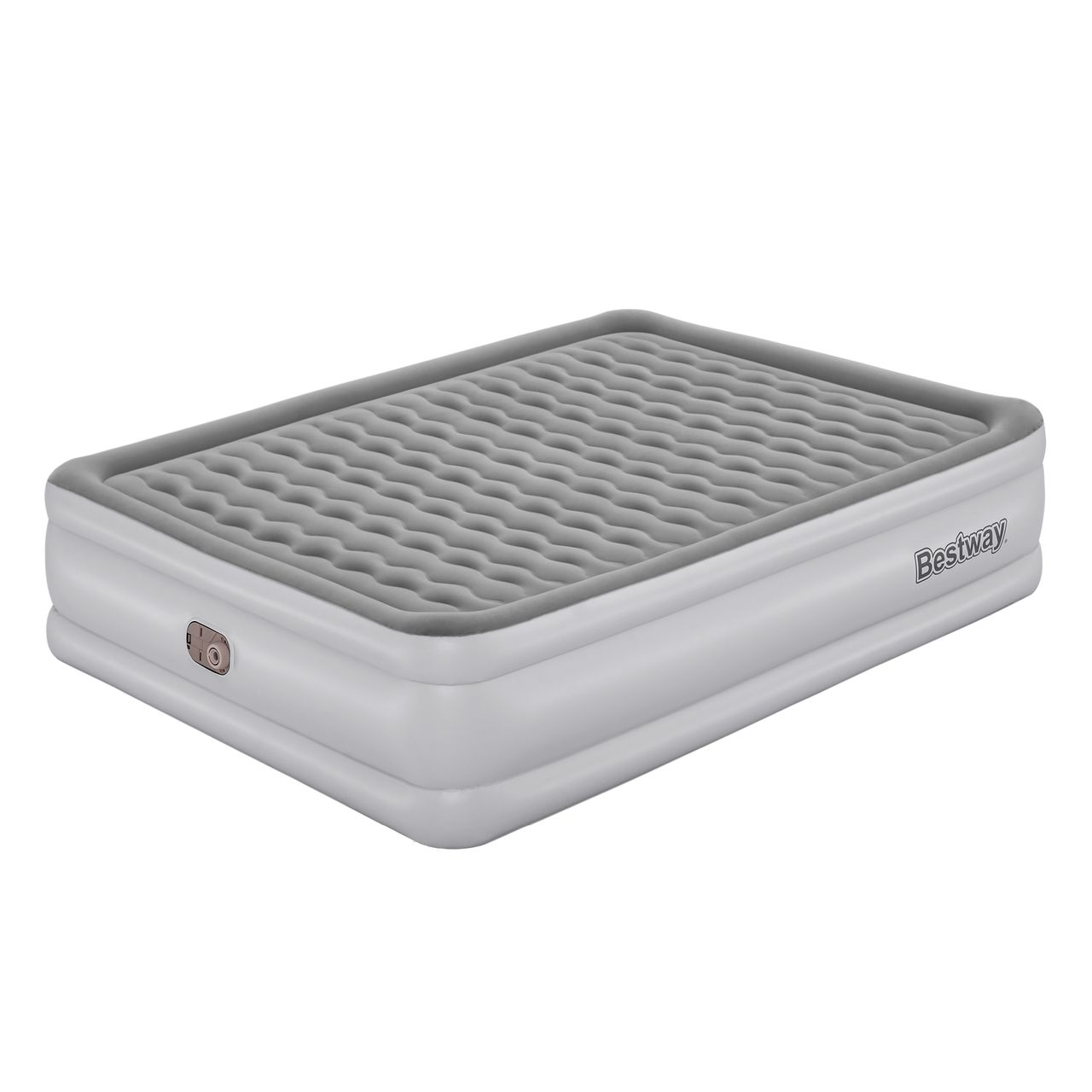 Bestway TriTech™ Doppelluftbett antimikrobieller Oberfläche & integrierter Elektropumpe 203 x 152 x 46 cm