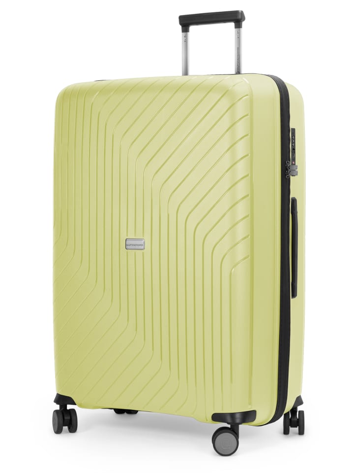 Hauptstadtkoffer TXL - Großer Koffer leichter Reisekoffer 4 Rollen TSA 76cm 119L in Lime günstig kaufen L