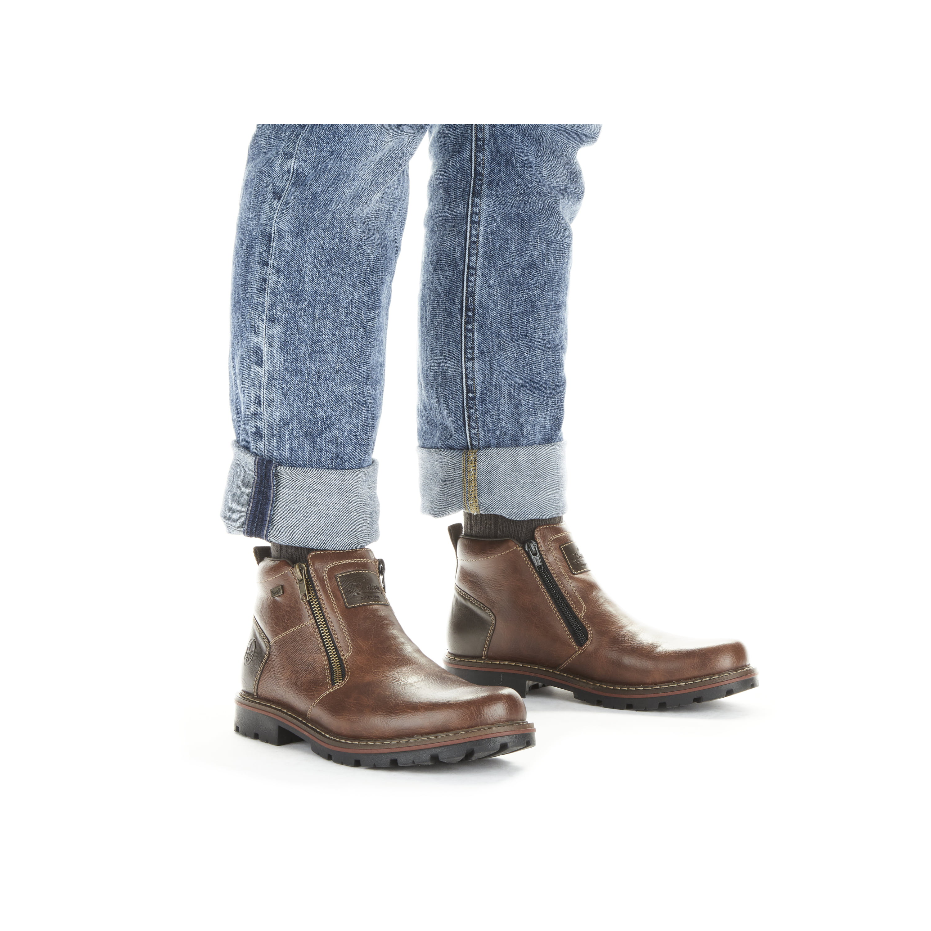 Rieker Herren Kurzstiefel kaffeebraun