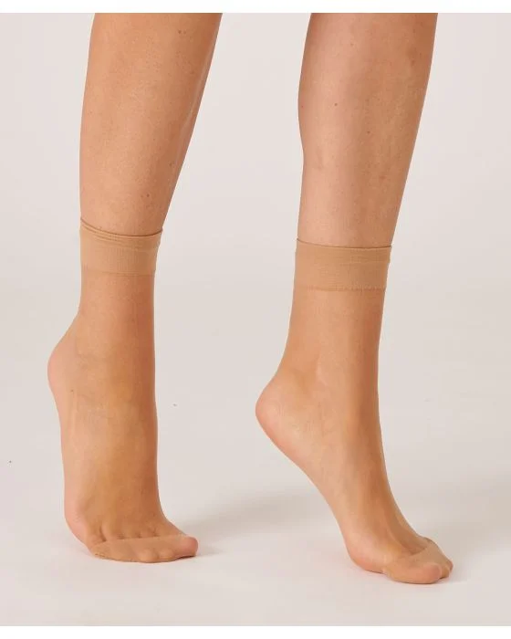 Lot de 6 paires de socquettes, voile 15 deniers