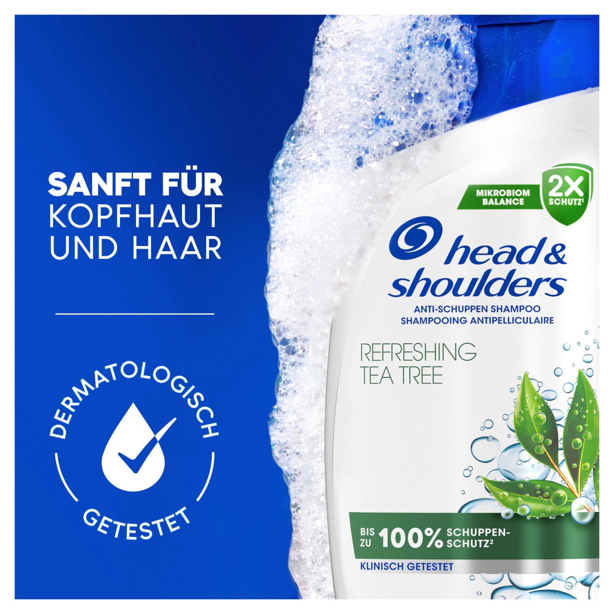 Shampoo Anti-Schuppen mit Teebaum Öl, 300 ml