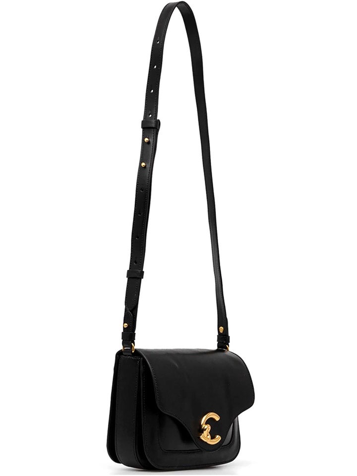 COCCINELLE Leder-Umhängetasche in Schwarz - (B)21 x (H)15 x (T)9 cm günstig kaufen onesize