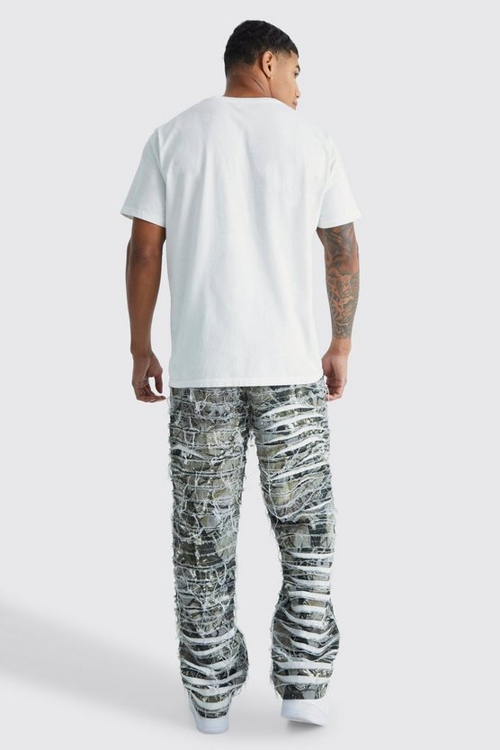 Lockere zerrissene Camouflage-Hose