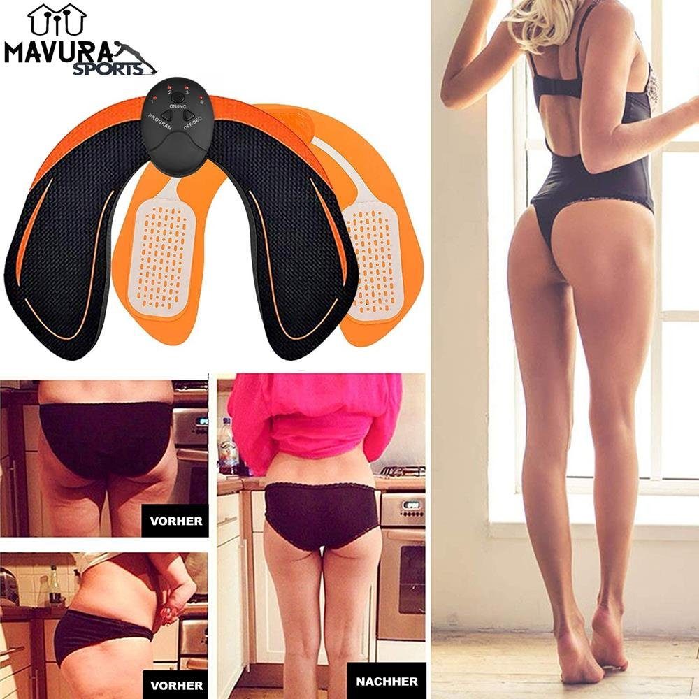 MAVURA EMS-Po-Trainer EMS Po Trainer HipsTrainer Gesäßtraining Gesäßtrainingsgerät, EMS Muskeltrainer Hüfttrainer Muskel Stimulationsgerät elektrisch