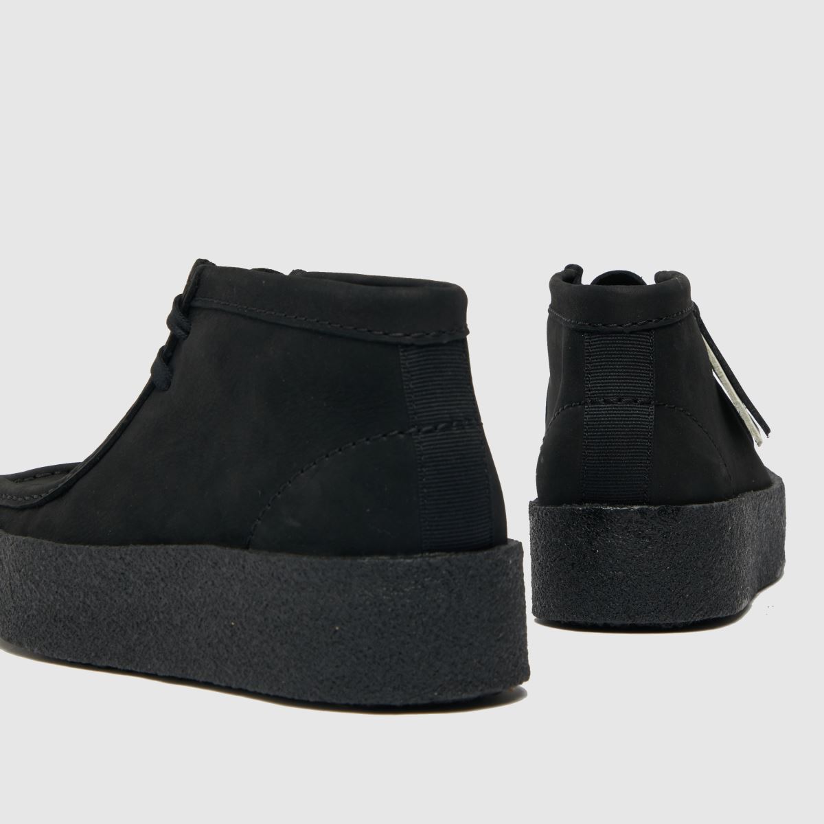 Clarks Originals – Wallabee – Svarta stövlar med kupmönster