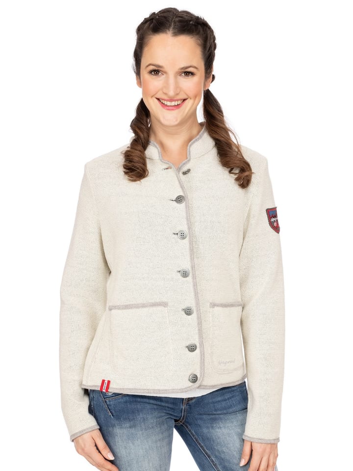 Almgwand Strickjacke STANSKOGEL in offwhite günstig kaufen