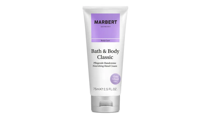 MARBERT Bath & Body Classic, Pflegende Handcreme 75 ml