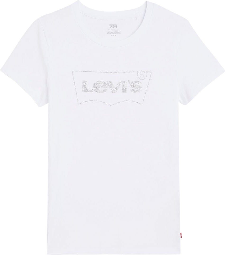 Levi's® Rundhalsshirt THE PERFECT TEE mit Logo im Metallic-Holo Print