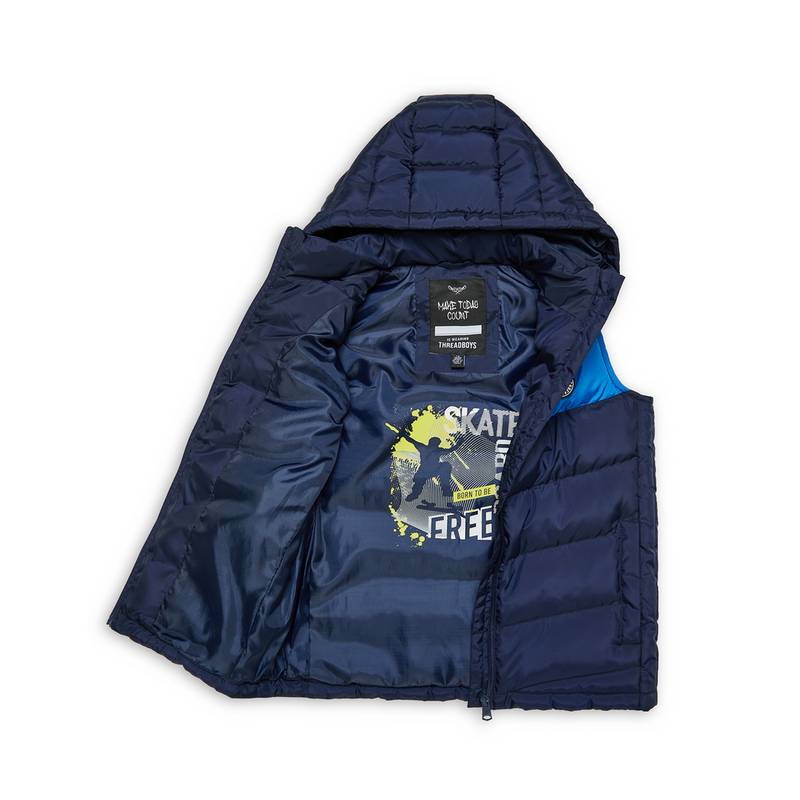 Threadboys THB Jacket Colour Block Gilet Doota Steppweste Jungen