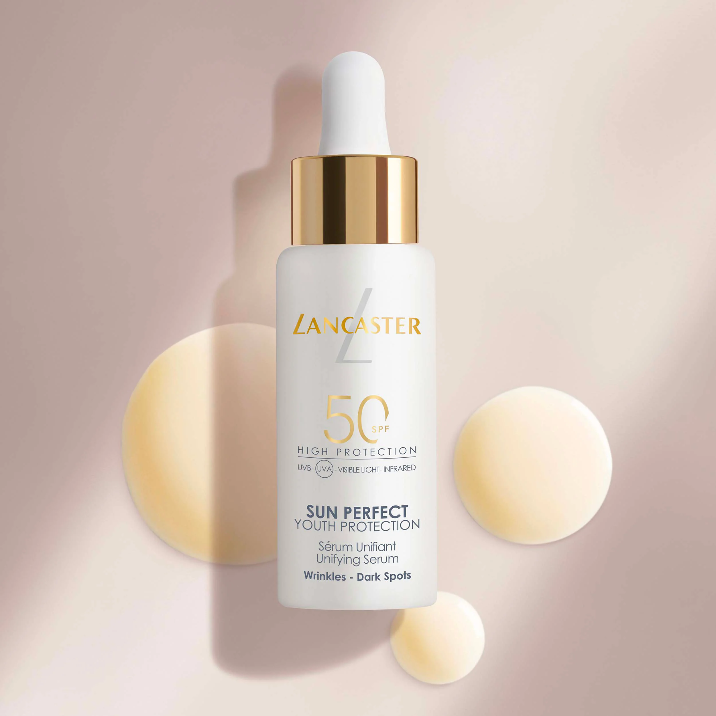Sun Perfect Unifying Serum SPF 50 - Vysoko ochranný opaľovací krém na tvár.