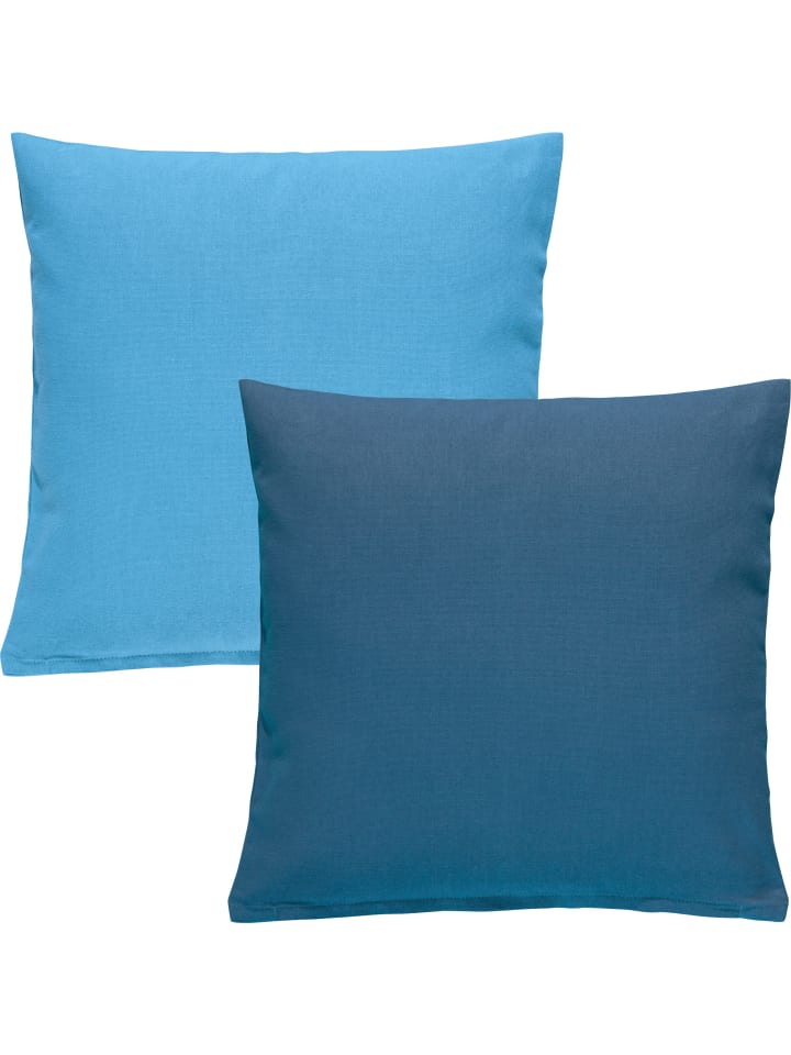 REDBEST Kissenhülle 2er-Pack Tulsa in hellblau/blau günstig kaufen