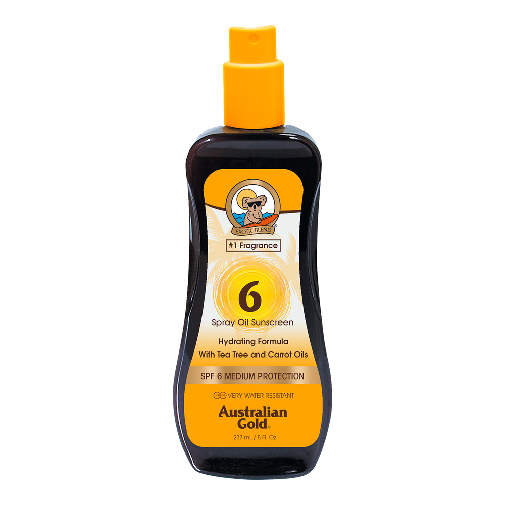 australian gold SPF 6 Spray Huile 237 ml Huile solaire