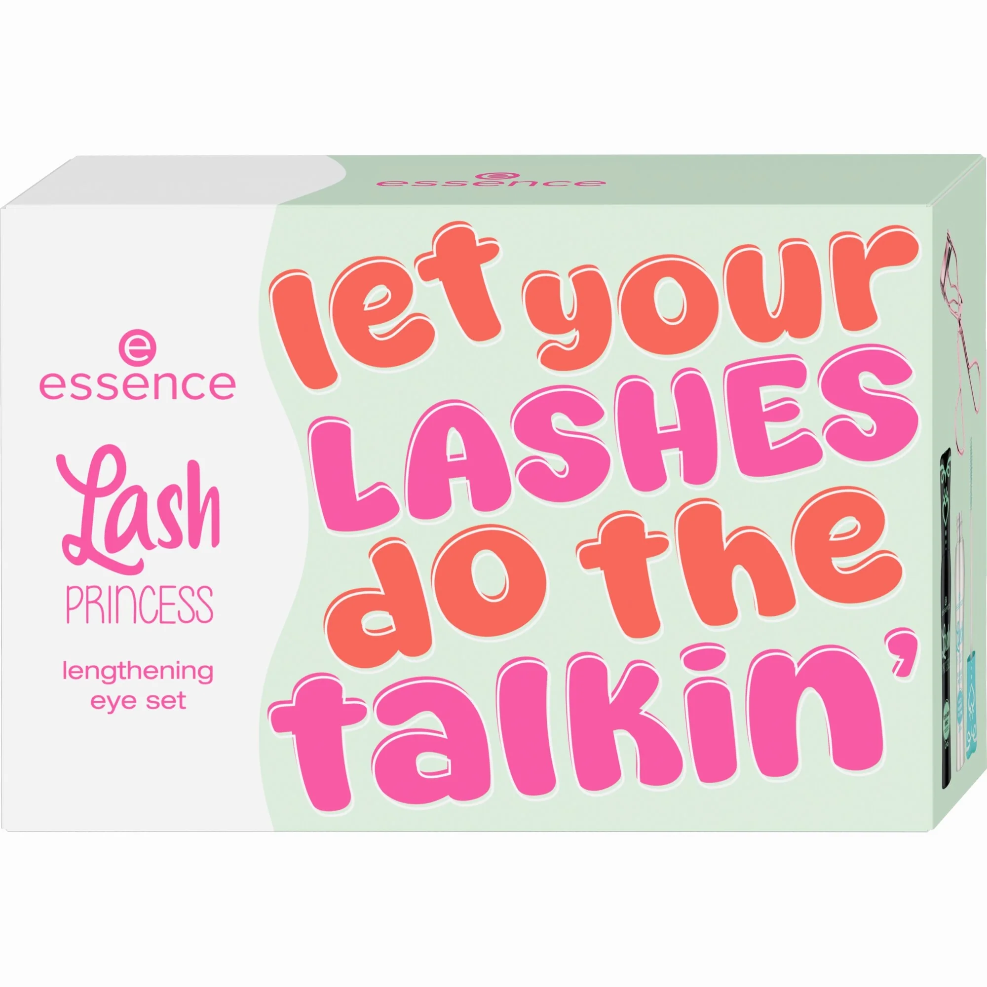 LASH PRINCESS Set za produžavanje očiju - Set za šminkanje, Maskara, Podloga za maskaru, Uvijač za trepavice
