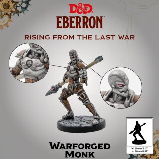 D&D: Eberron - Warforged - Monk, Cleric & Fighter (3 Figuren)