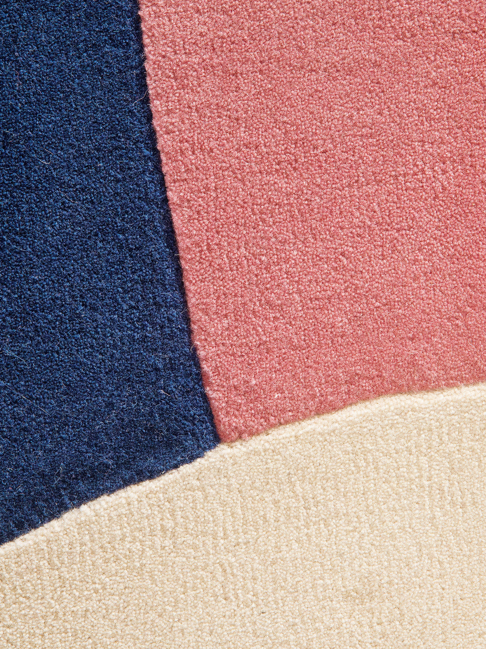 Aurora Woll-Teppich, Rosa/Blau