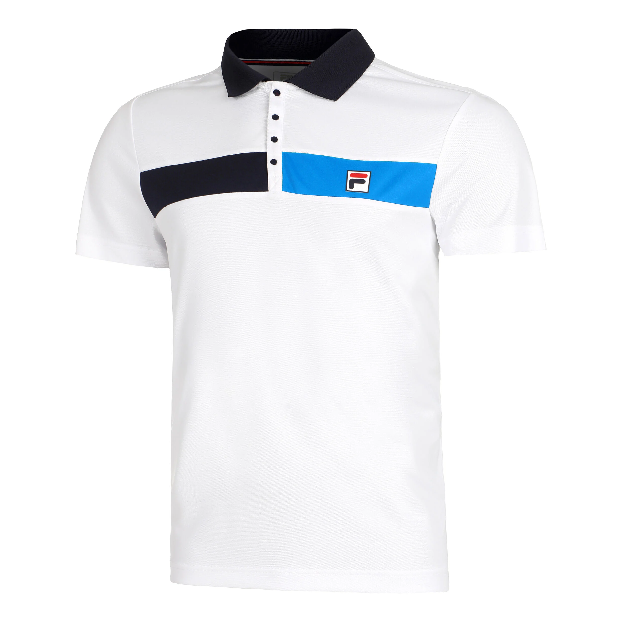 Jayden Polo Herren - Weiß, Mehrfarbig