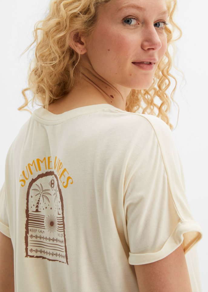 Shirt mit Druck am Rücken