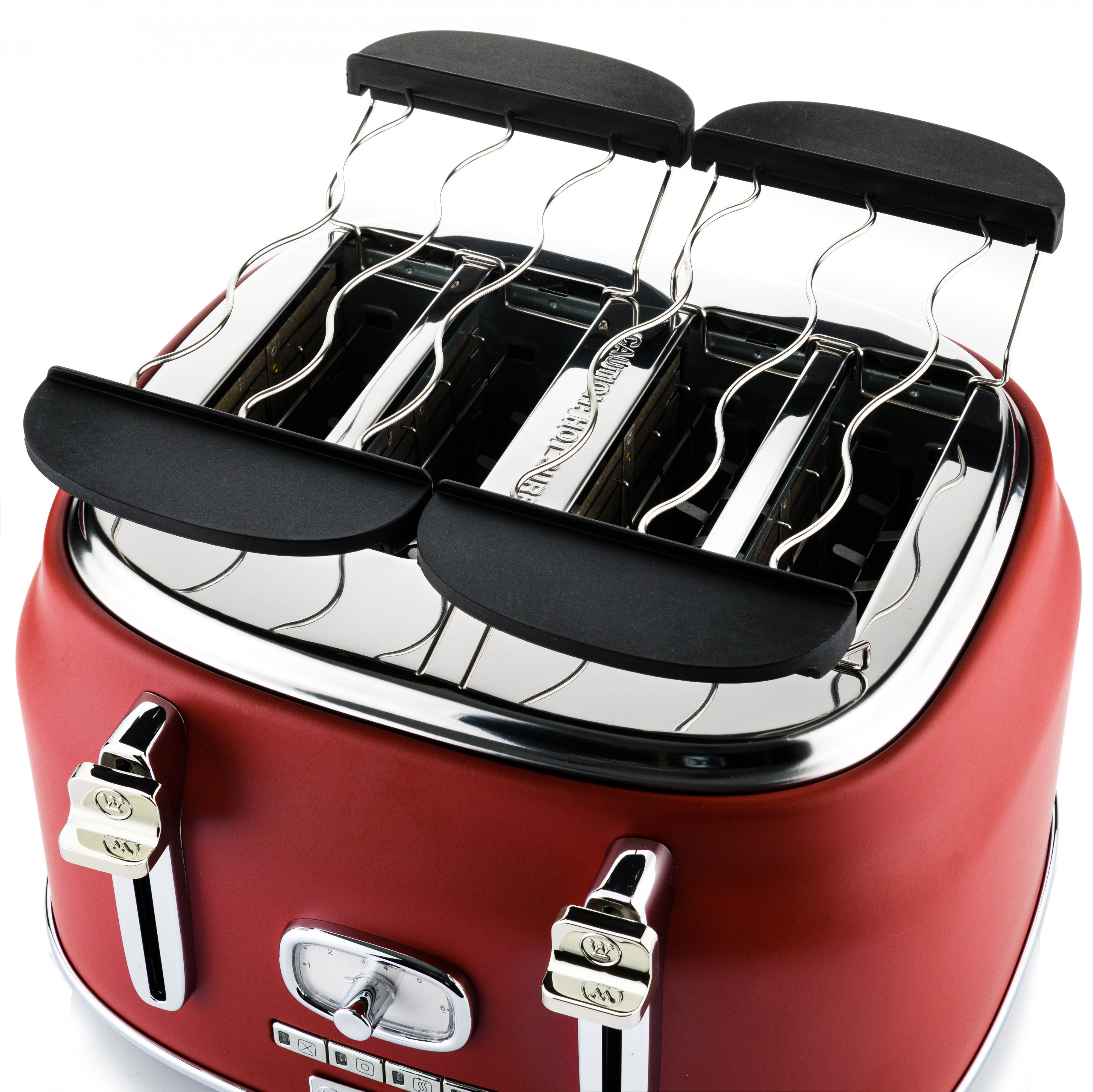 Westinghouse Toaster Retro Früstücksset, 4 kurze Schlitze, für 4 Scheiben, 1750 W, Wasserkocher 1,7 L Volumen & Stabmixer, 2 Klingen