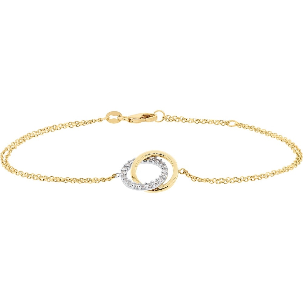 FAVS Bracelet 375 Or jaune, 375 Or blanc Bracelet