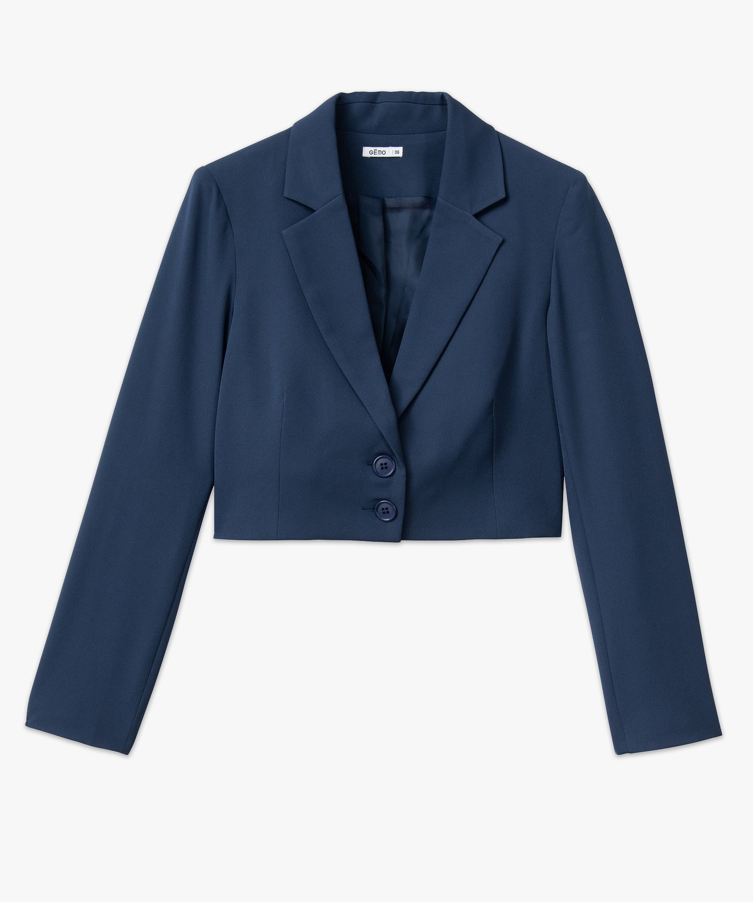 Veste de tailleur courte femme marine | GEMO
