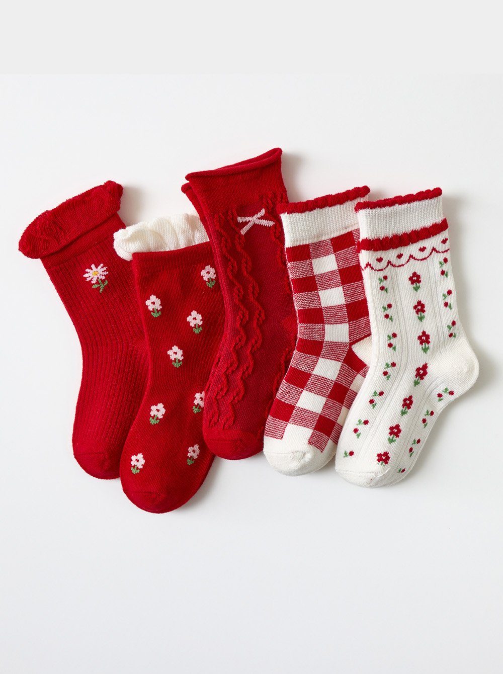axy Socken axy Kinder Socken 5 Paar Multipack Mädchen Strümpfe (Set, 5er-Pack, 5 Paar) Geschenke Bunte Weich Neuheit Kindersocken