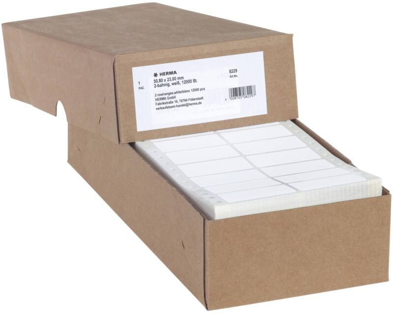 HERMA 8229 Computer-Etiketten Weiß 50,8 x 23 mm 12000 Stück