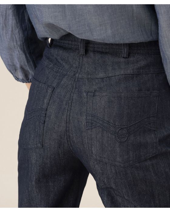 Pantalon stretch en toile, 3 statures.