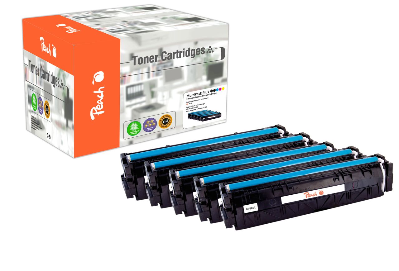Peach Spar Pack Plus Tonermodule ersetzt HP No. 203A