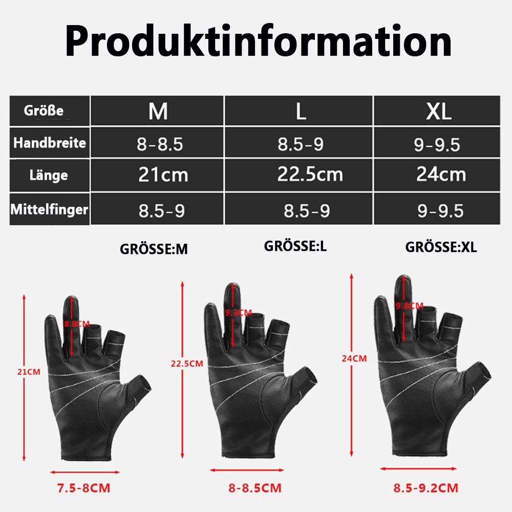 Fokelyi Angelhandschuhe Angelhandschuhe,Jagdhandschuhe,Angelhandschuhe für Winterwetter