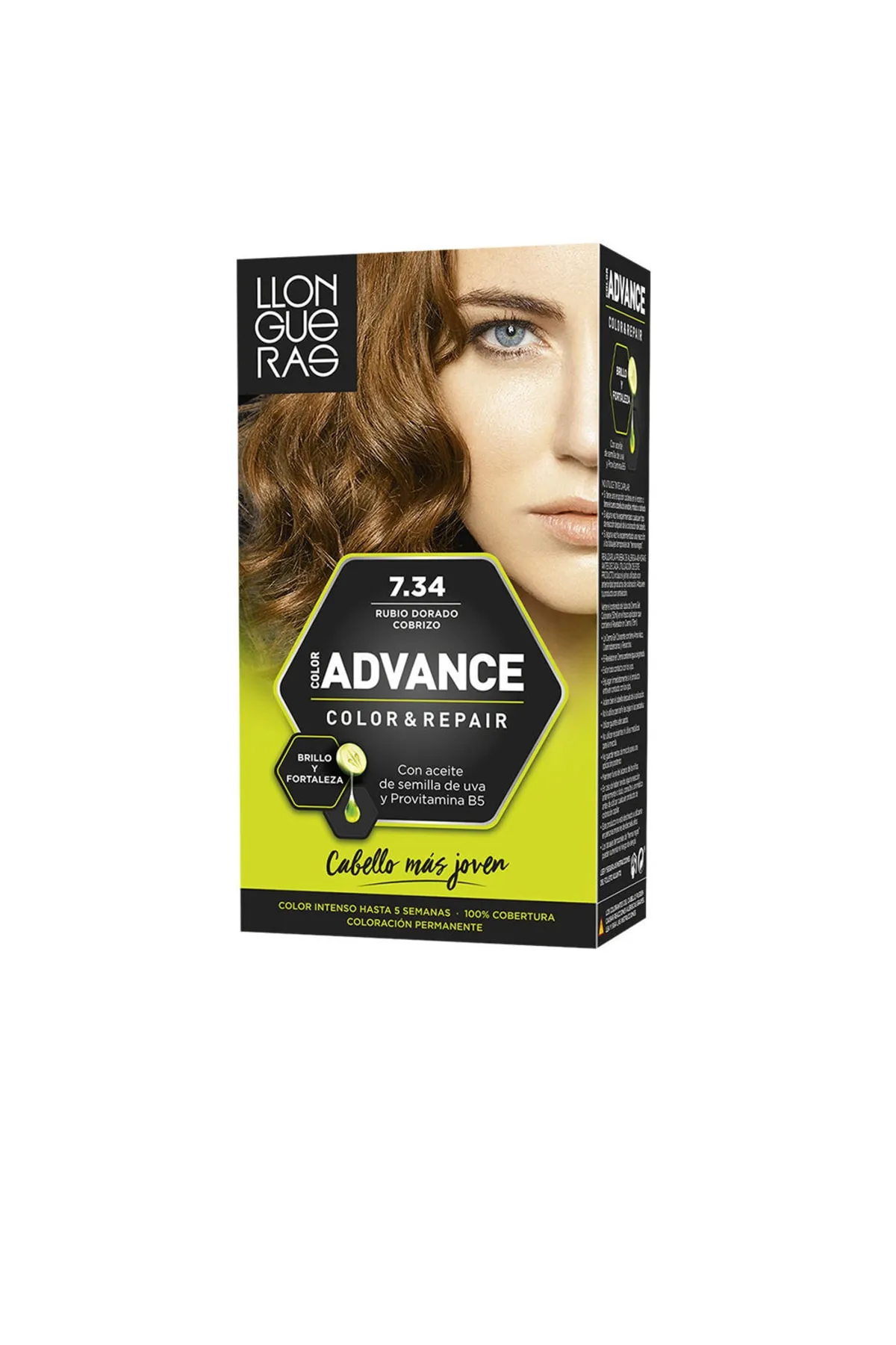 Llongueras  Color Advance #7,34-Rotgold Cobrizo Llongueras