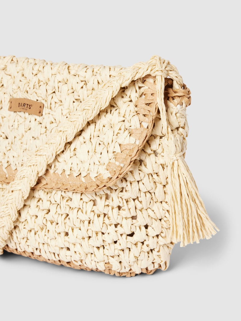 Umhängetasche mit Label-Detail Modell 'Mediteraz' in sand