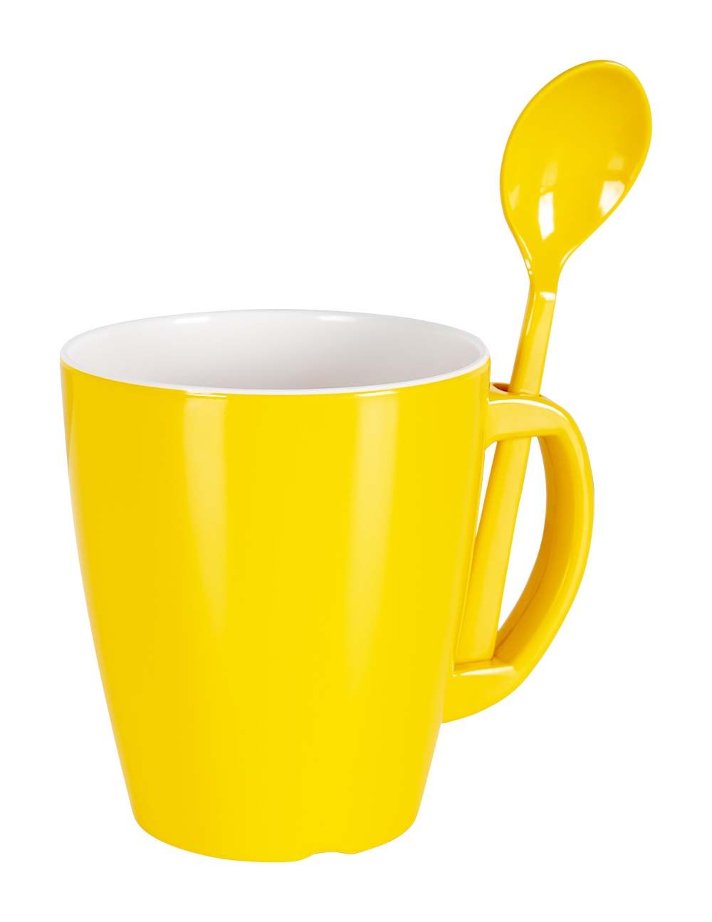 Gimex Colour Line Rainbow 4er-Set Becher mit Löffeln