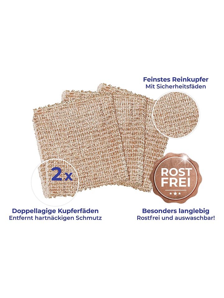 Wenko 6er-Set: Waschlappen in Beige - (B)16 x (T)13 cm günstig kaufen onesize