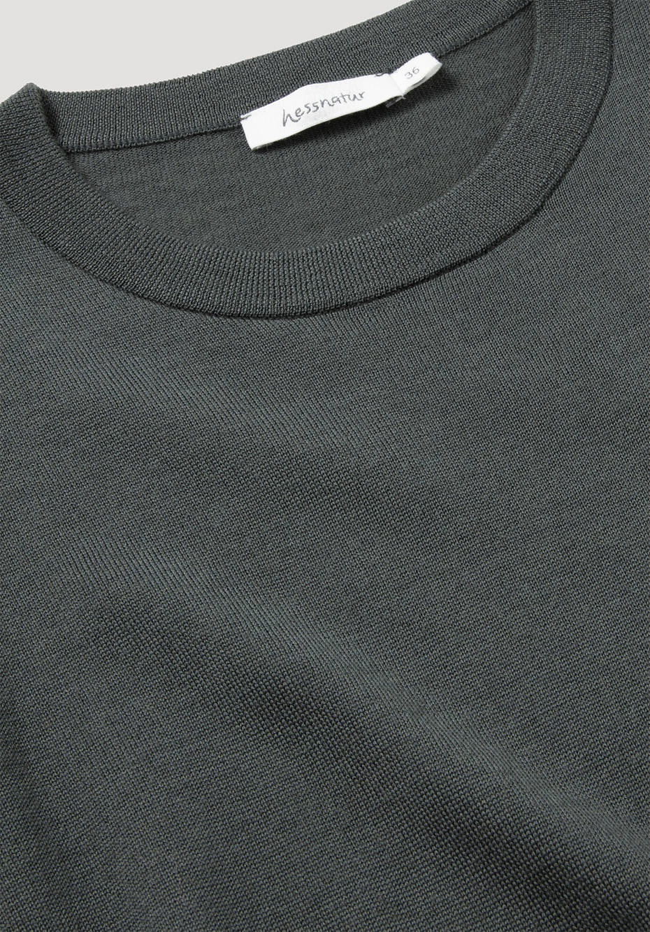 Rundhals-Pullover aus reiner Bio-Merinowolle