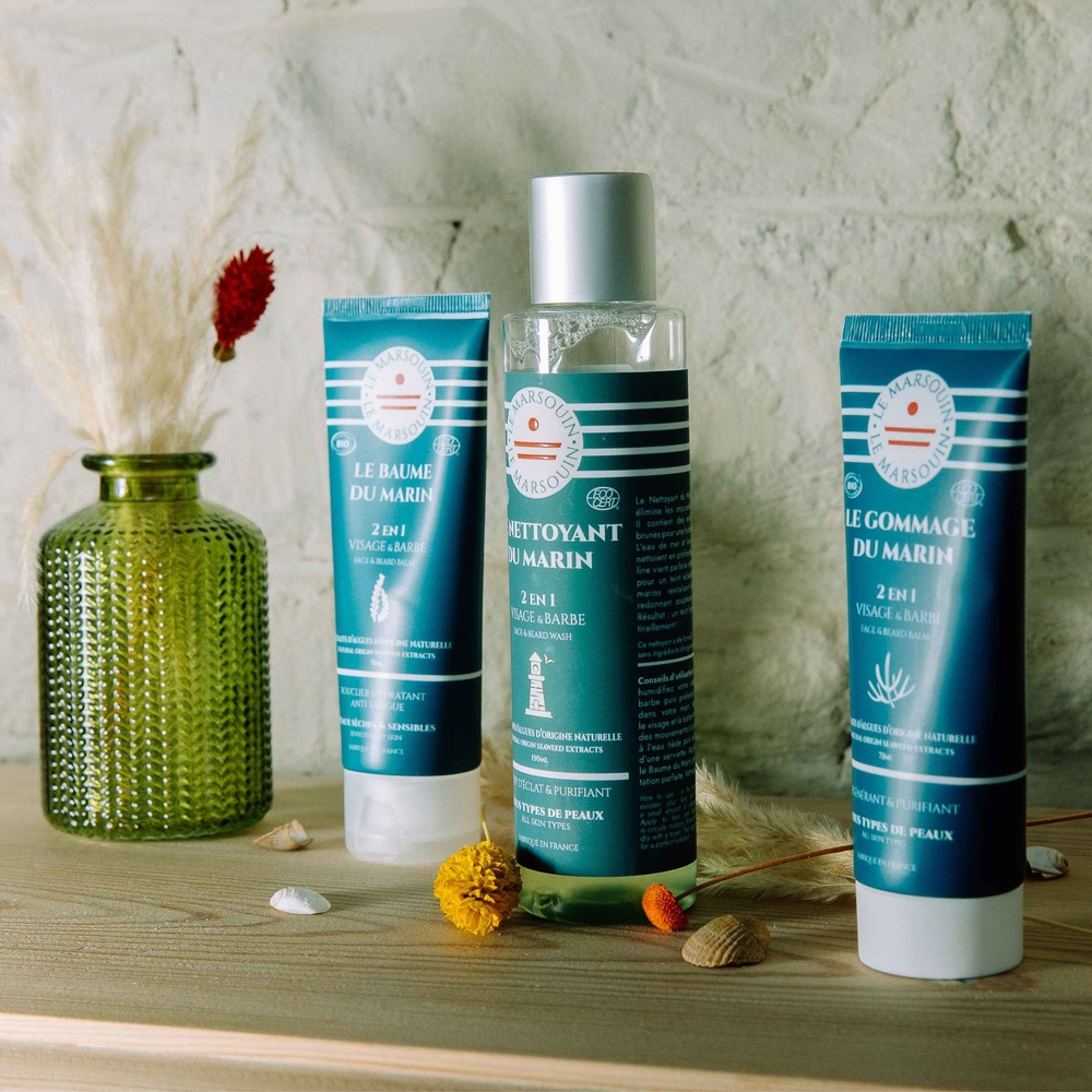 le marsouin Coffret visage Trio du Marin Coffret soin visage