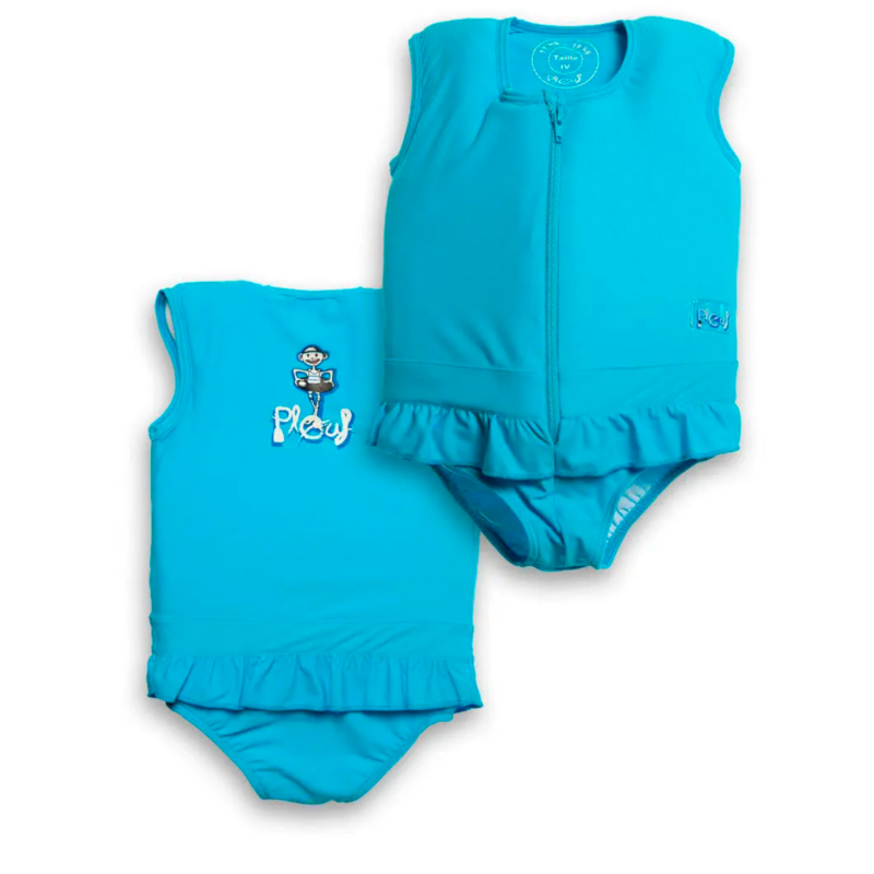 Maillot de bain flottant : Carla turquoise Bleu