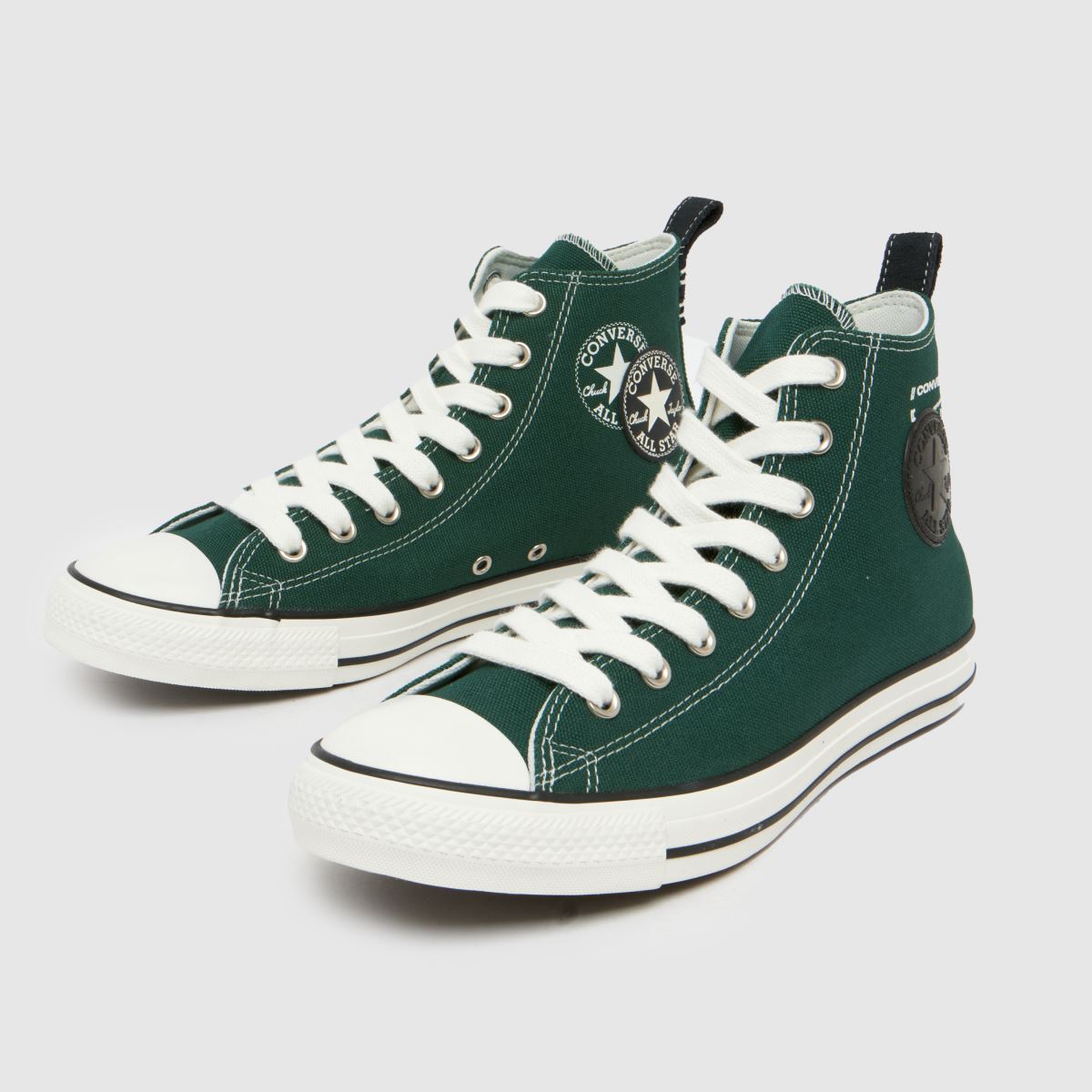 Converse Wide Fit All Star Hi sötétzöld tornacipő