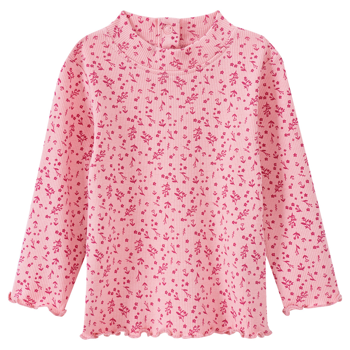 Baby Langarmshirt im Millefleur-Dessin