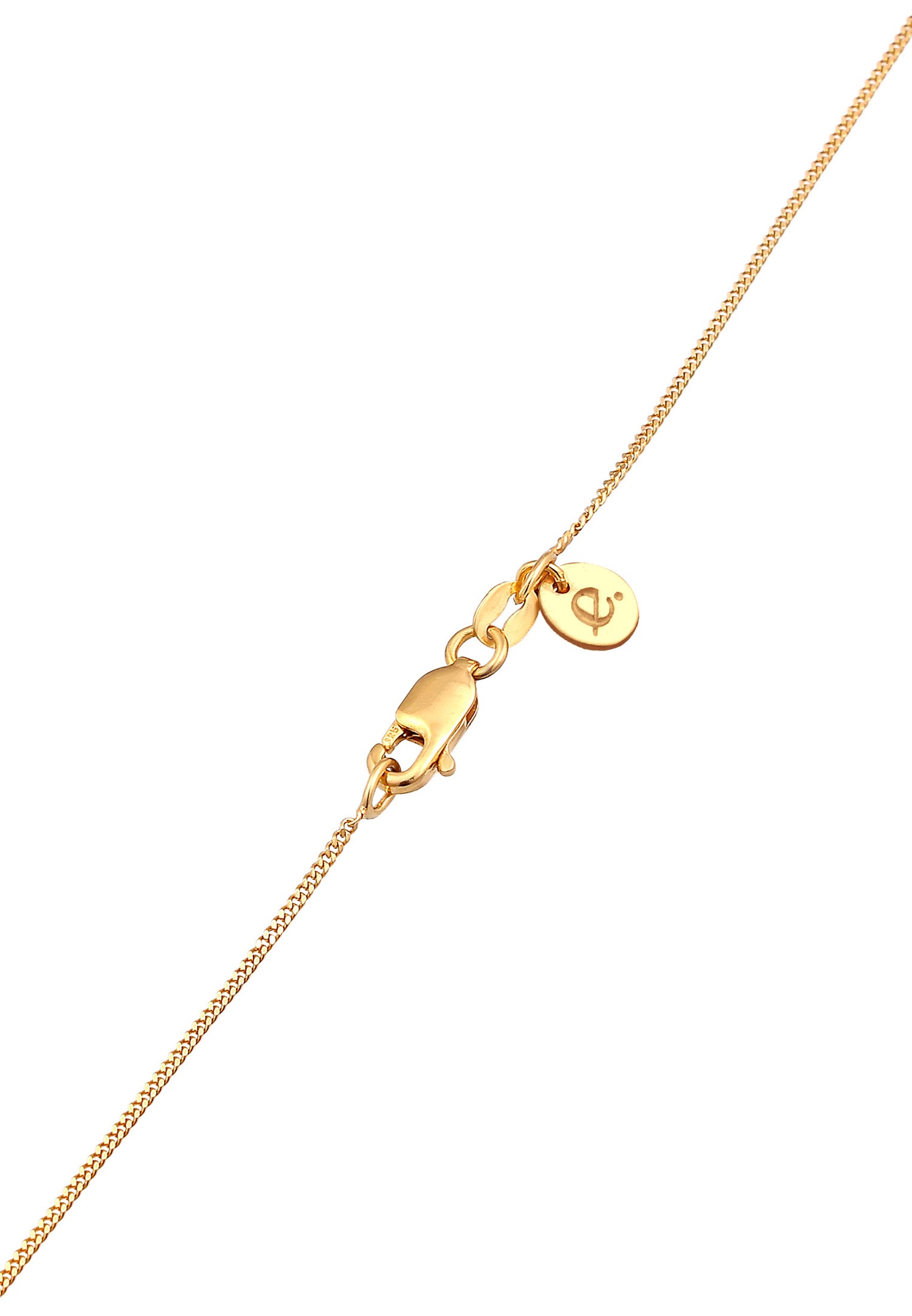 Elli PREMIUM elegant solitaire-anheng for kvinner med morganitt i 925 sterlingsølv, forgylt