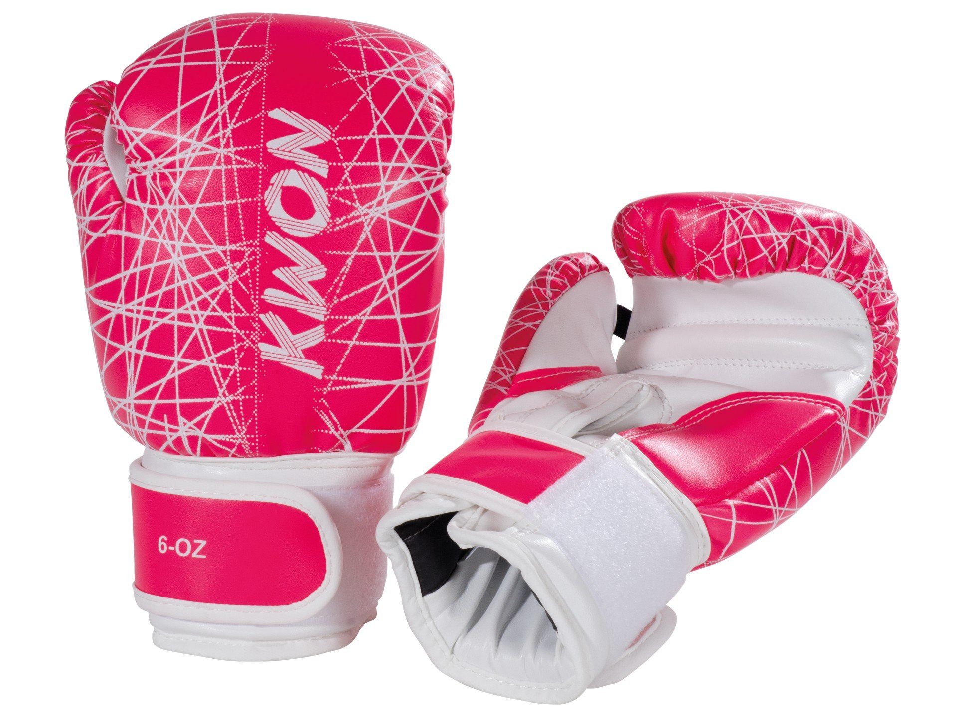 KWON Boxhandschuhe Kinder neon pink blau Box-Handschuhe Boxen Kickboxen MMA Kids (small klein, Kinderboxhandschuhe), 6 Unzen, hochwertige Qualität