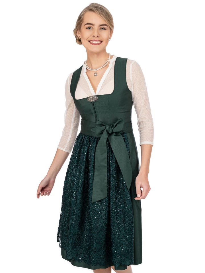 MarJo Dirndl NADESCHA in grün günstig kaufen