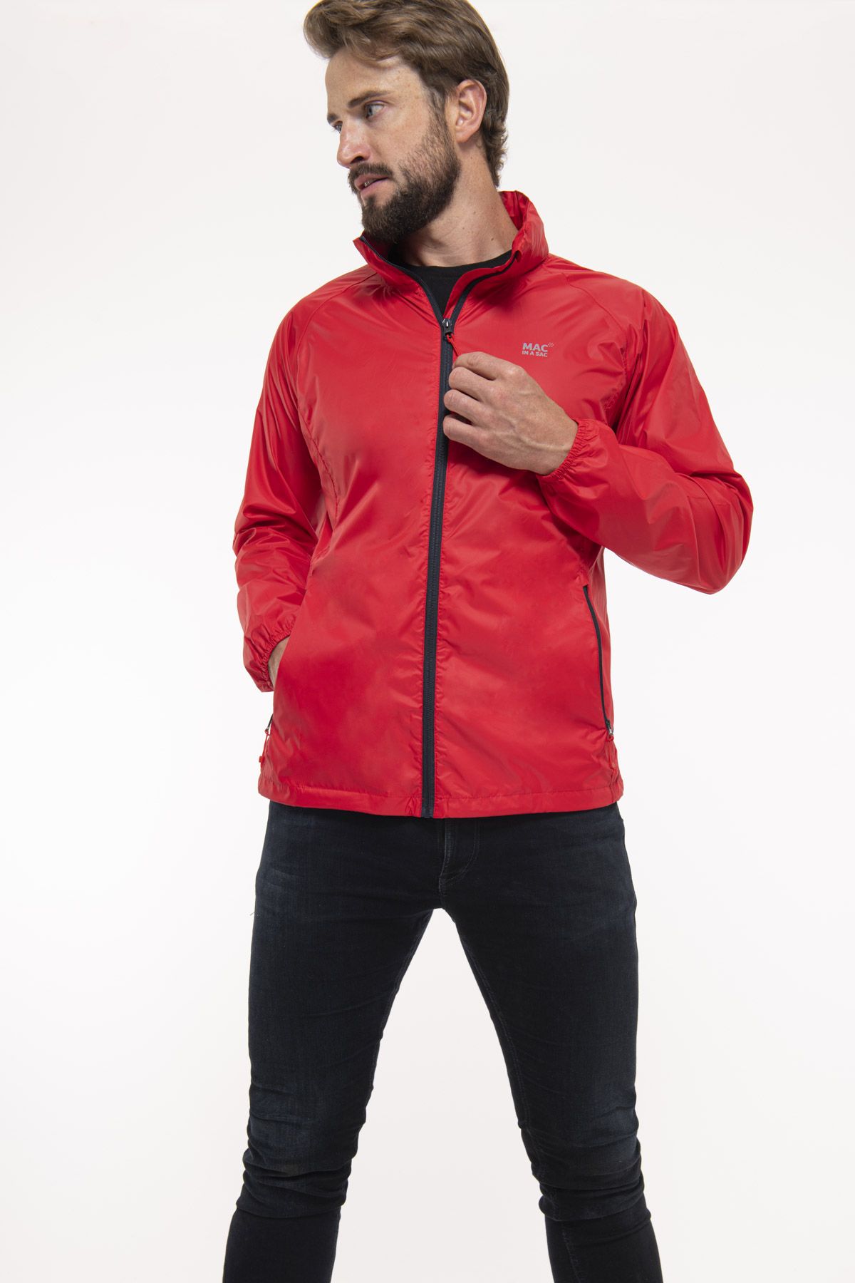 Mac in a Sac Red Unisex Regenjacke