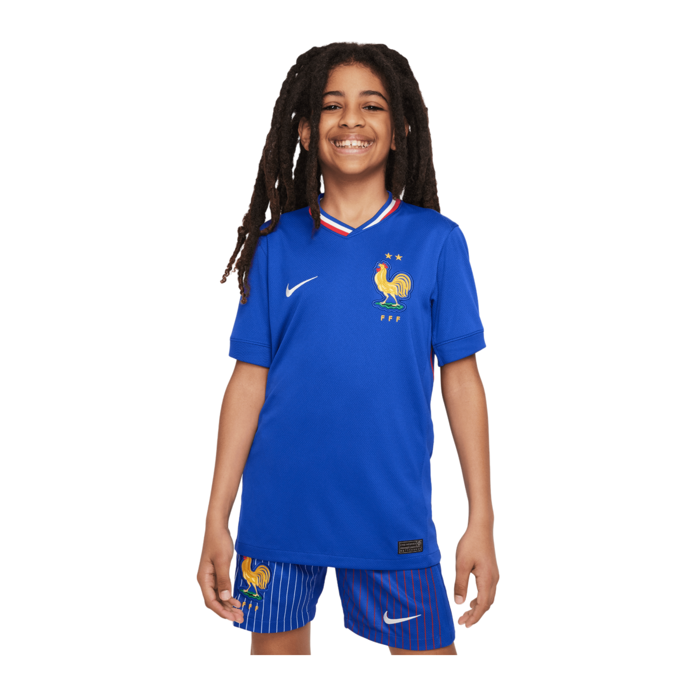 Nike Frankreich Trikot Home EM 2024 Kids Blau F452