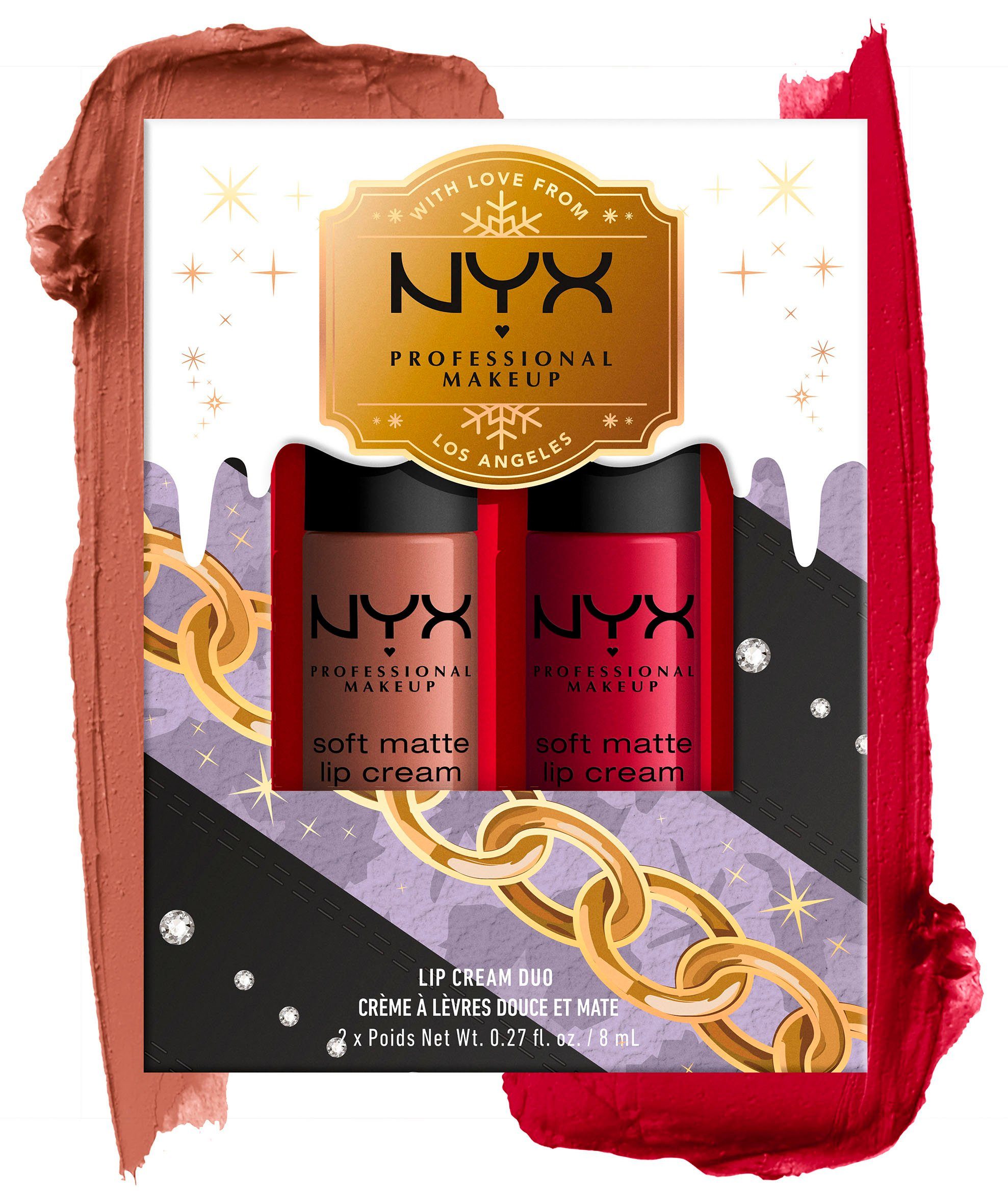 NYX Lippenstift Professional Makeup X-Mas Soft Matte Lip Cream Duo
