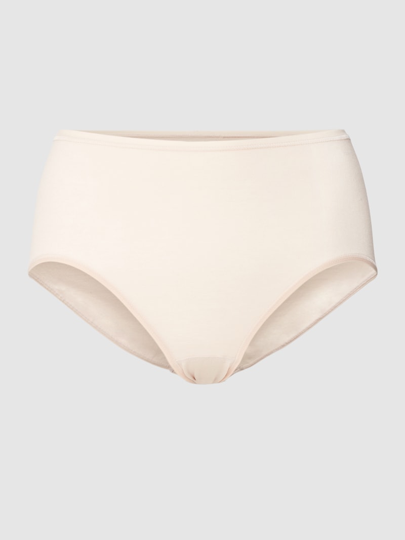 Slip mit Label-Print Modell 'Superfine' in beige