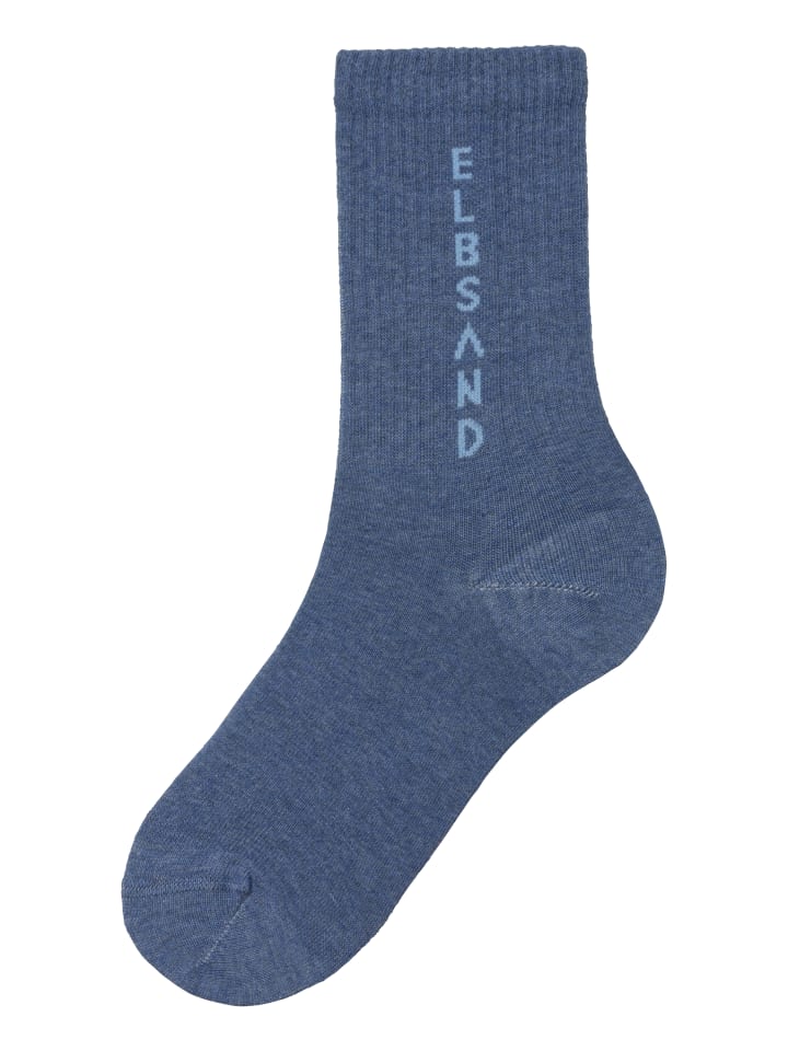 ELBSAND Socken in 2x dunkel jeans meliert, 1x hell jeans meliert günstig kaufen 35-38