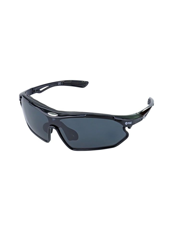 YEAZ SUNRAY Sport-Sonnenbrille schwarz/polarisiert in schwarz günstig kaufen onesize